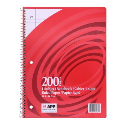 APP Coil Exercise Book, Ruled, 10.5"x8", 200pg