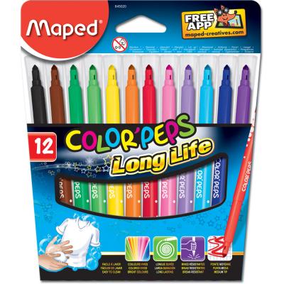 MAPED Marqueurs Long Life Color'Peps, x12
