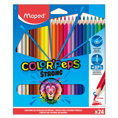 MAPED Crayons de couleurs Strong Color'Peps, x24
