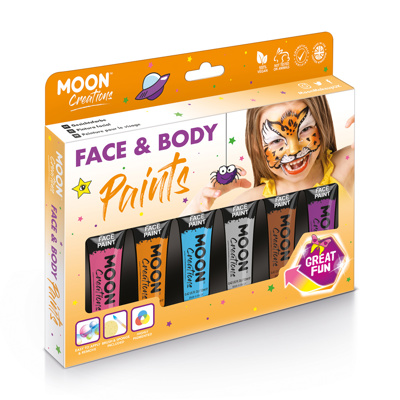 MOON Face & Body Paint, 6 Pack - Boxset, Adventure Colours
