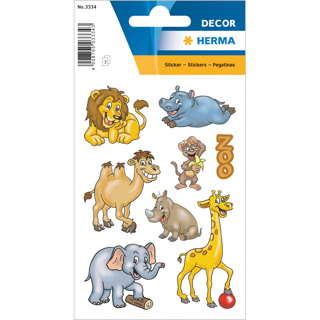 HERMA Stickers DÉCOR animaux du zoo