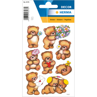 HERMA DÉCOR Stickers Bears With Flowers