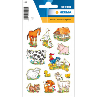 HERMA Stickers DÉCOR animaux de la ferme