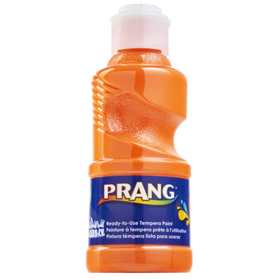 PRANG Ready-To-use Tempera Paint, Washable, 8oz, Orange