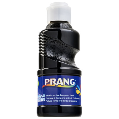 PRANG Ready-To-use Tempera Paint, Washable, 8oz, Black