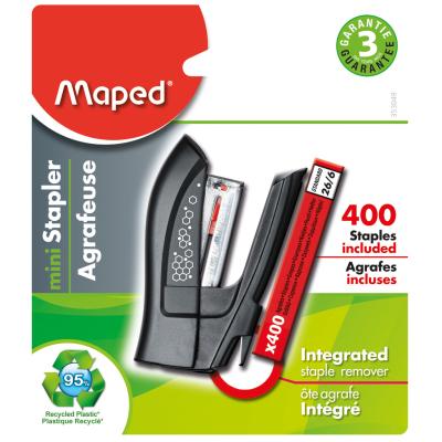 MAPED GreenLogic Mini Stapler + 400 Staples