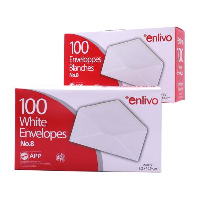 APP White Envelopes, N° 8, 90/Box