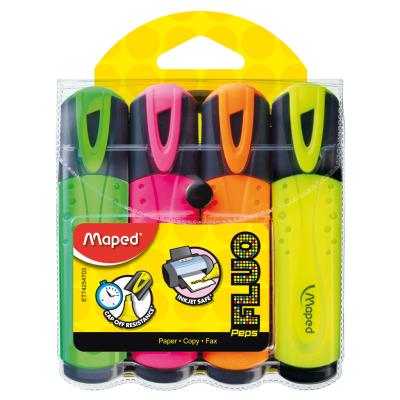 MAPED Classic Highlighter, x4 Assorted
