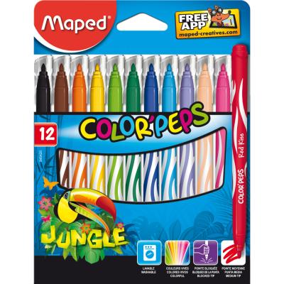 MAPED Marqueurs Jungle Color'Peps, x12