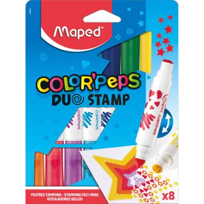 MAPED Marqueurs tampons bi-pointes