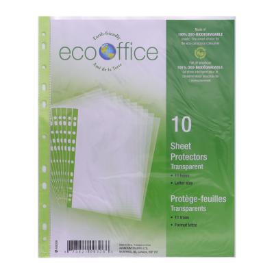 ECOOFFICE Pochettes protectrices, transparent, pqt 10