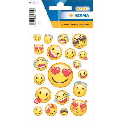 HERMA MAGIC Stickers Happy Smile, Transpuffy