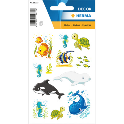 HERMA DÉCOR Stickers, Whale Family