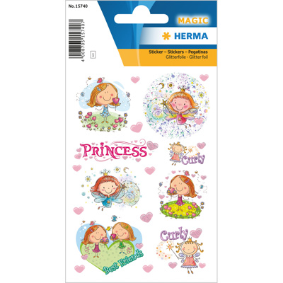 HERMA MAGIC Stickers, Princess Curly