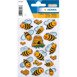 HERMA MAGIC Stickers Bees, 3D Wings