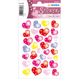 HERMA MAGIC Stickers Dotted Hearts, Film