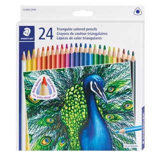 STAEDTLER crayons de couleur triangulaires x24