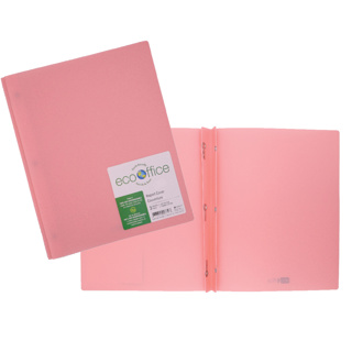 ECOOFFICE Poly 3-Prong Report Cover, Pink