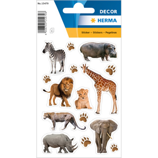 HERMA DÉCOR Stickers African Animals