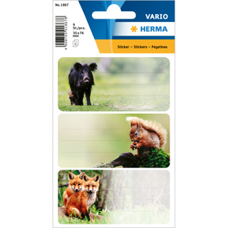 HERMA VARIO School Labels, Forest Animals