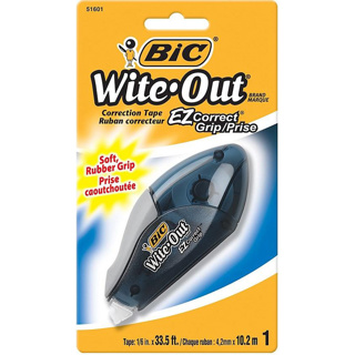 BIC Wite-Out Correction Tape with Grip, 10M