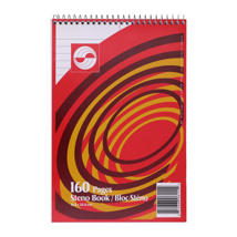 APP Coil Steno Book, Ruled, 6"x9", 160pg