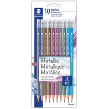 STAEDTLER crayons HB2 Norica x10, métallique