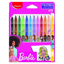MAPED Barbie Felt Markers x12