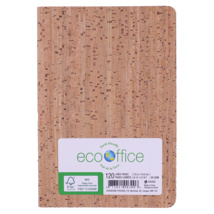 ECOOFFICE Carnet de notes 100% recyclé en couverture de liège, A6, 120pg
