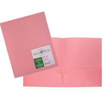 ECOOFFICE 2-Pocket Portfolio, Pink