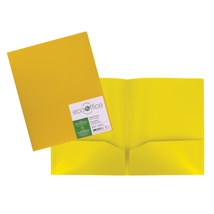 ECOOFFICE 2-Pocket Portfolio, Yellow