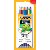 BIC HB2 Graphite Pencil, Fun, x8