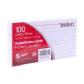 APP Ruled Index Cards 3"x5", x100 White