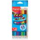 MAPED Crayons de couleurs bi-colores Color'Peps, x12