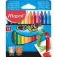 MAPED Crayons de cire Color'Peps, x12