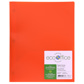 ECOOFFICE Poly 3-Prong Report Cover, 2 Pockets, Orange