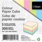 OFFISMART Cube de papier pastel, 300 feuilles