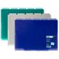 OFFISMART 6-Pocket Slim Tab Folder, Horizontal, Assorted