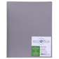 ECOOFFICE Poly 3-Prong Report Cover, 2 Pockets, Grey