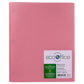 ECOOFFICE Couverture poly 3 tiges, 2 pochettes, rose