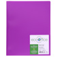 ECOOFFICE Poly 3-Prong Report Cover, 2 Pockets, Purple
